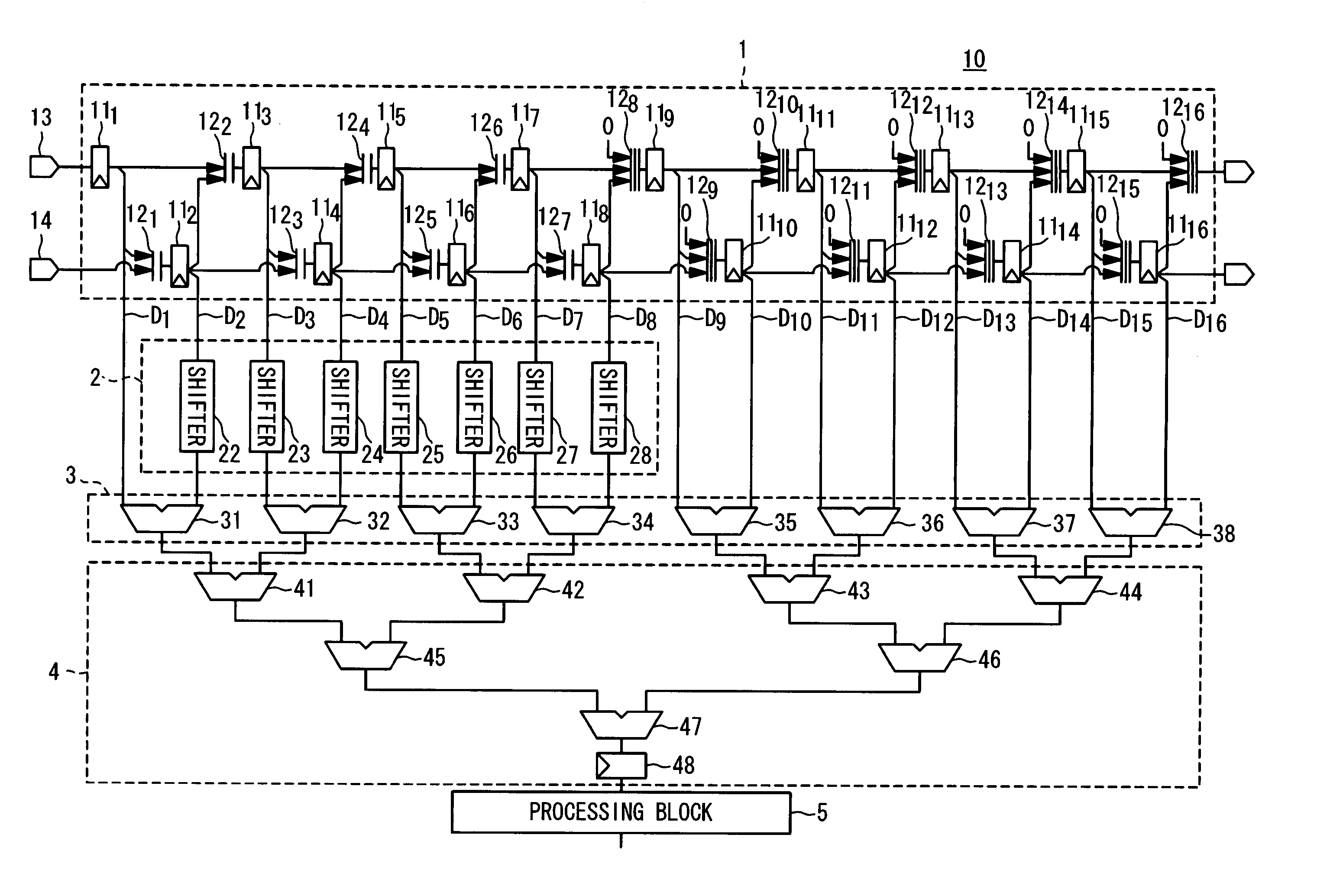 Apparatus and method for motion vector search and post filtering with reduced hardware resources