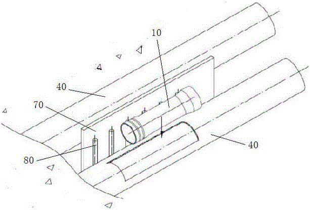 A glass steel pipe lining method for circulating water pipes lined with glass steel pipes