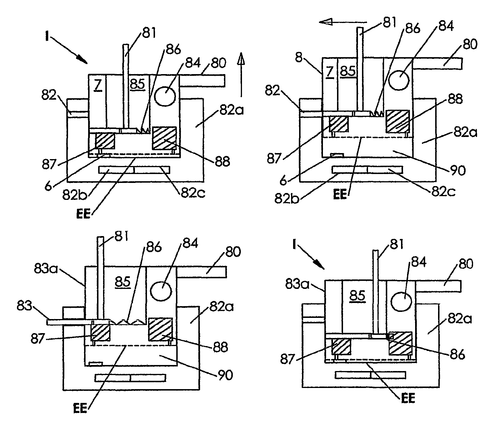 Diagnostic instrument with movable electrode mounting member and methods for detecting analytes