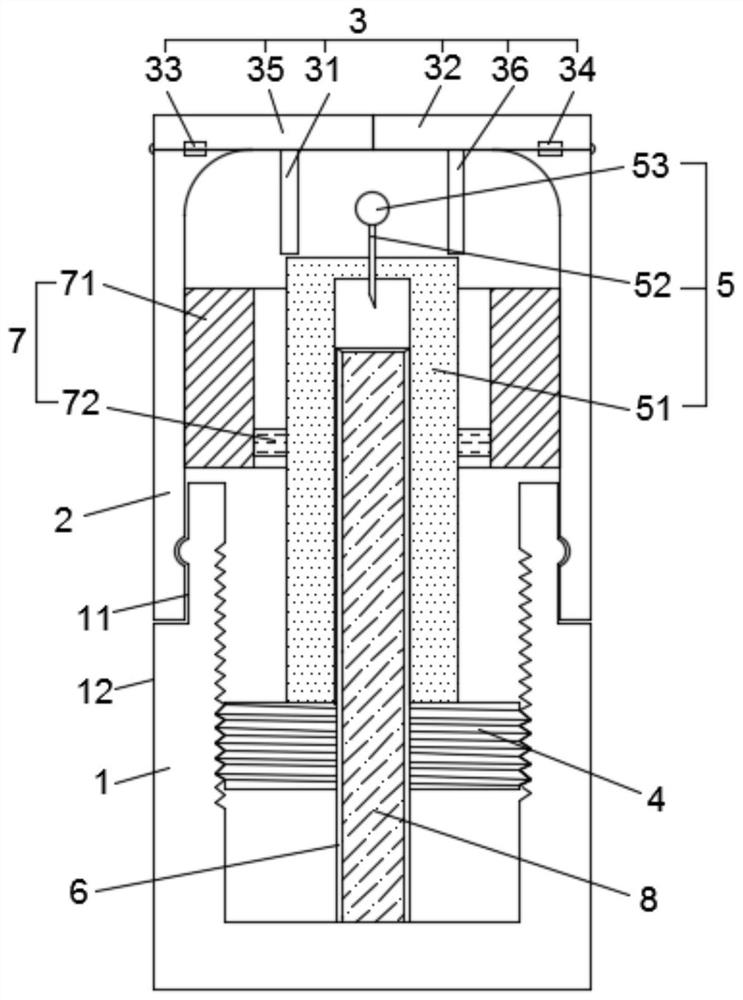 Virus sampling and storing integrated device and using method thereof