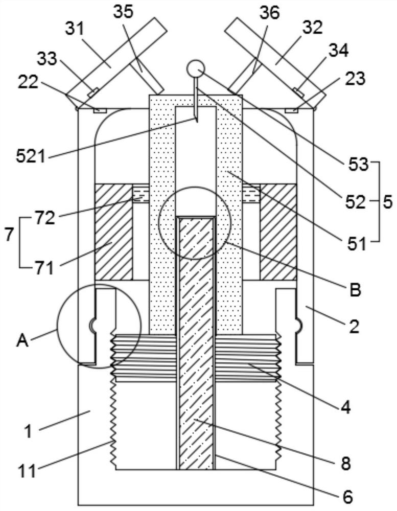 Virus sampling and storing integrated device and using method thereof