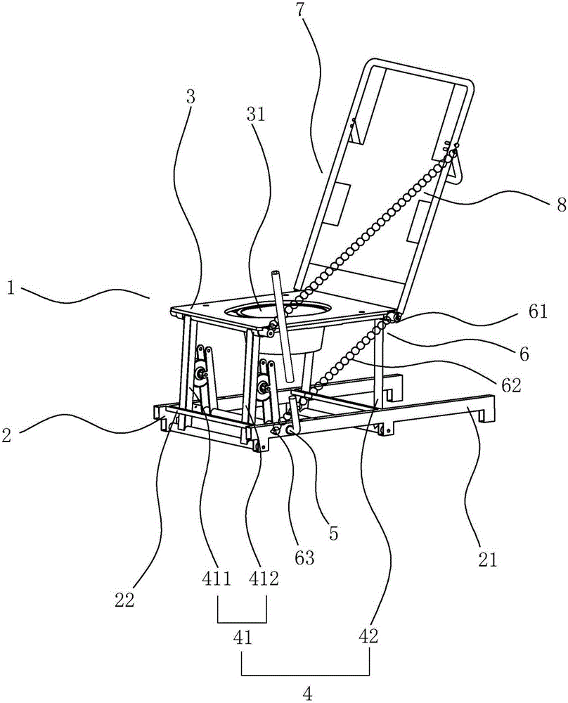 Seat-type closestool frame