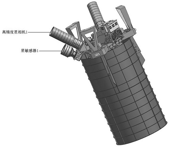 Sub-arc-second remote sensing satellite high-precision attitude determination design and implementation method