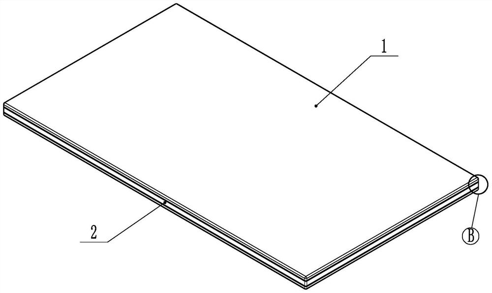 Automatic paint coating method for side face of aluminum-wood composite board