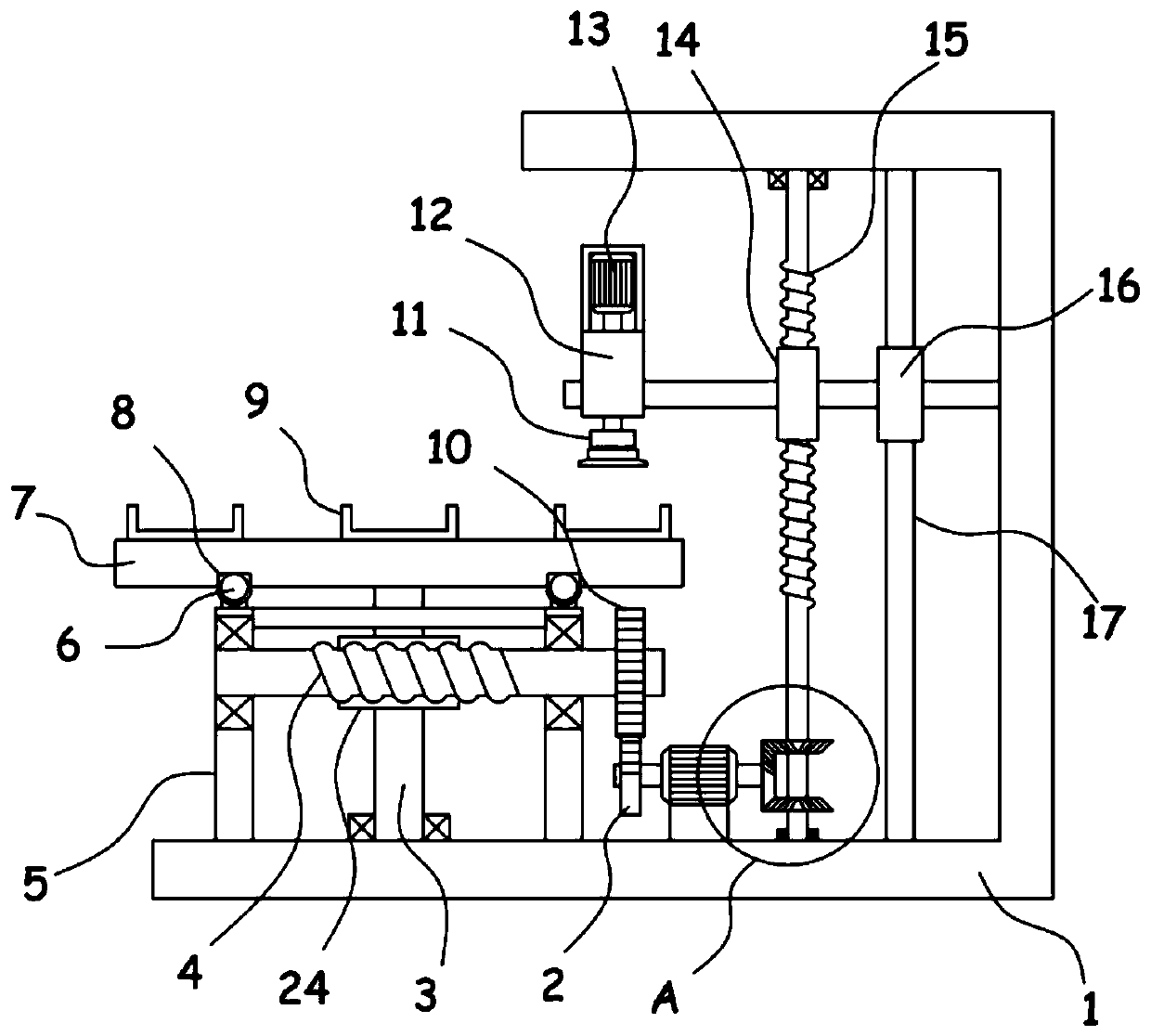 Automatic screwing and installing device for rear covers of electronic watches