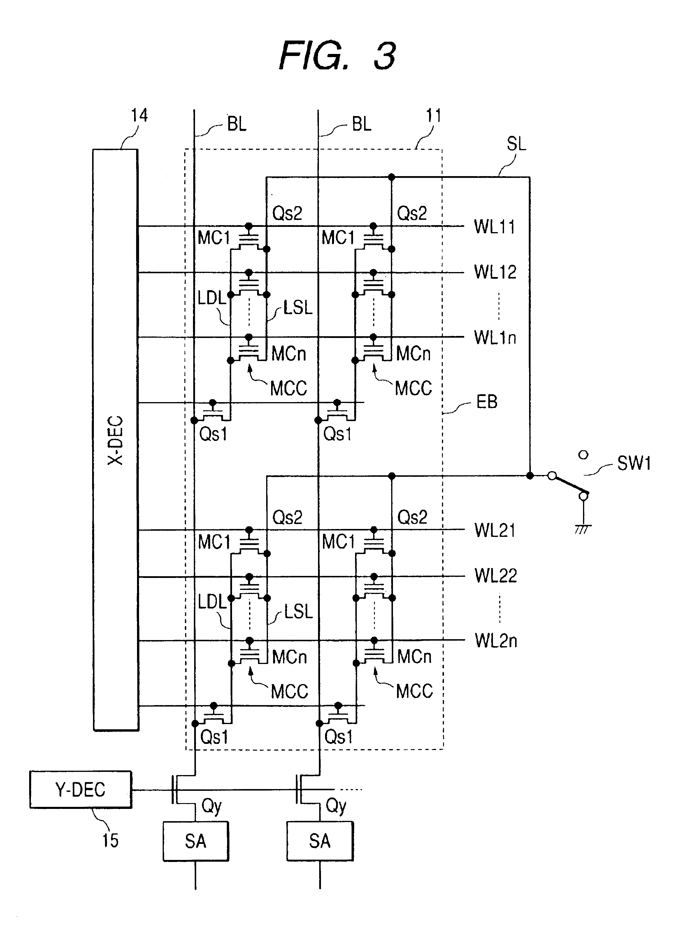 Nonvolatile memory, semiconductor device, and method of programming to nonvolatile memory