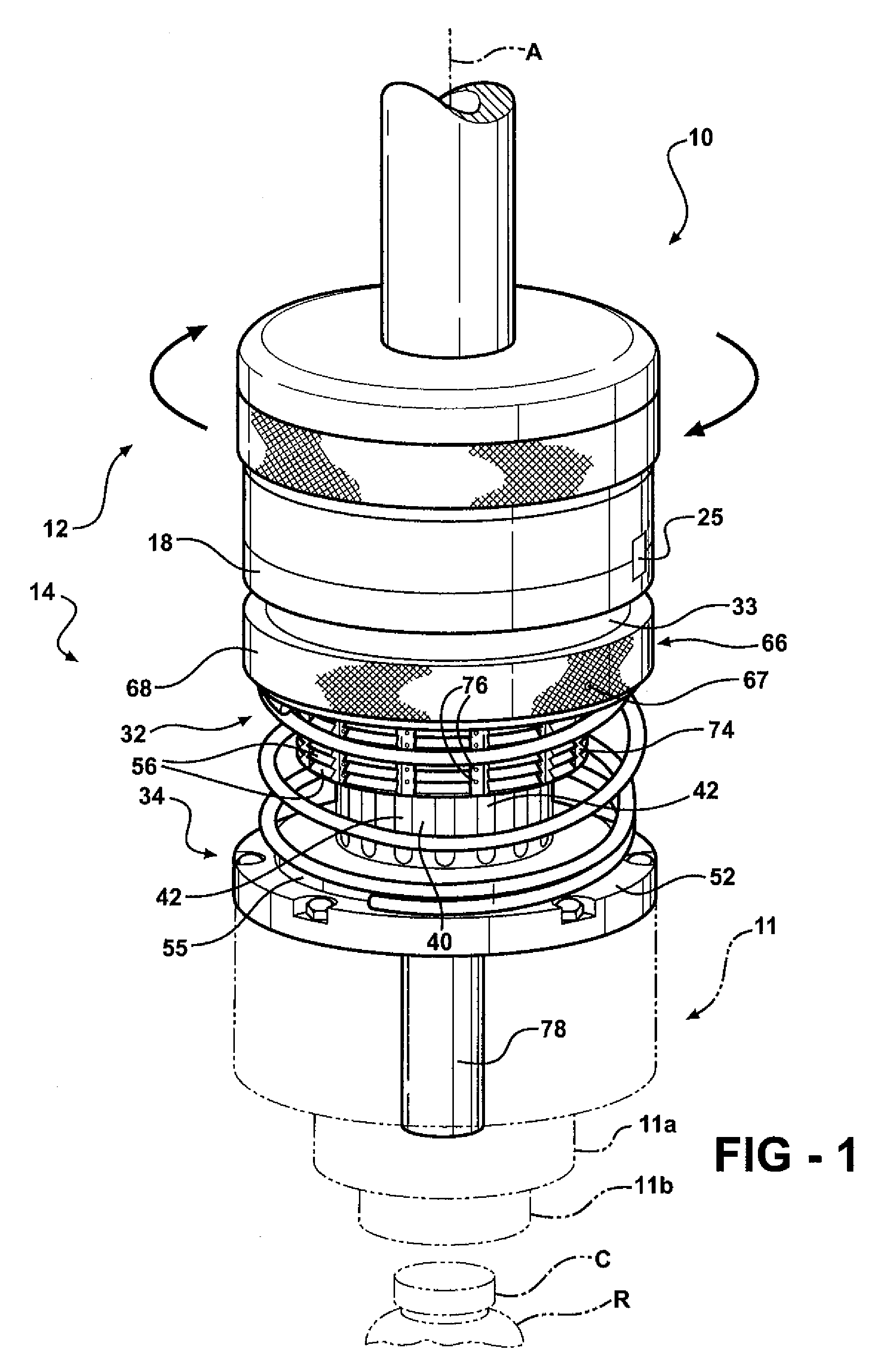 Capping device with bearing mechanism having a plurality of bearing members between a drive member and a capper body