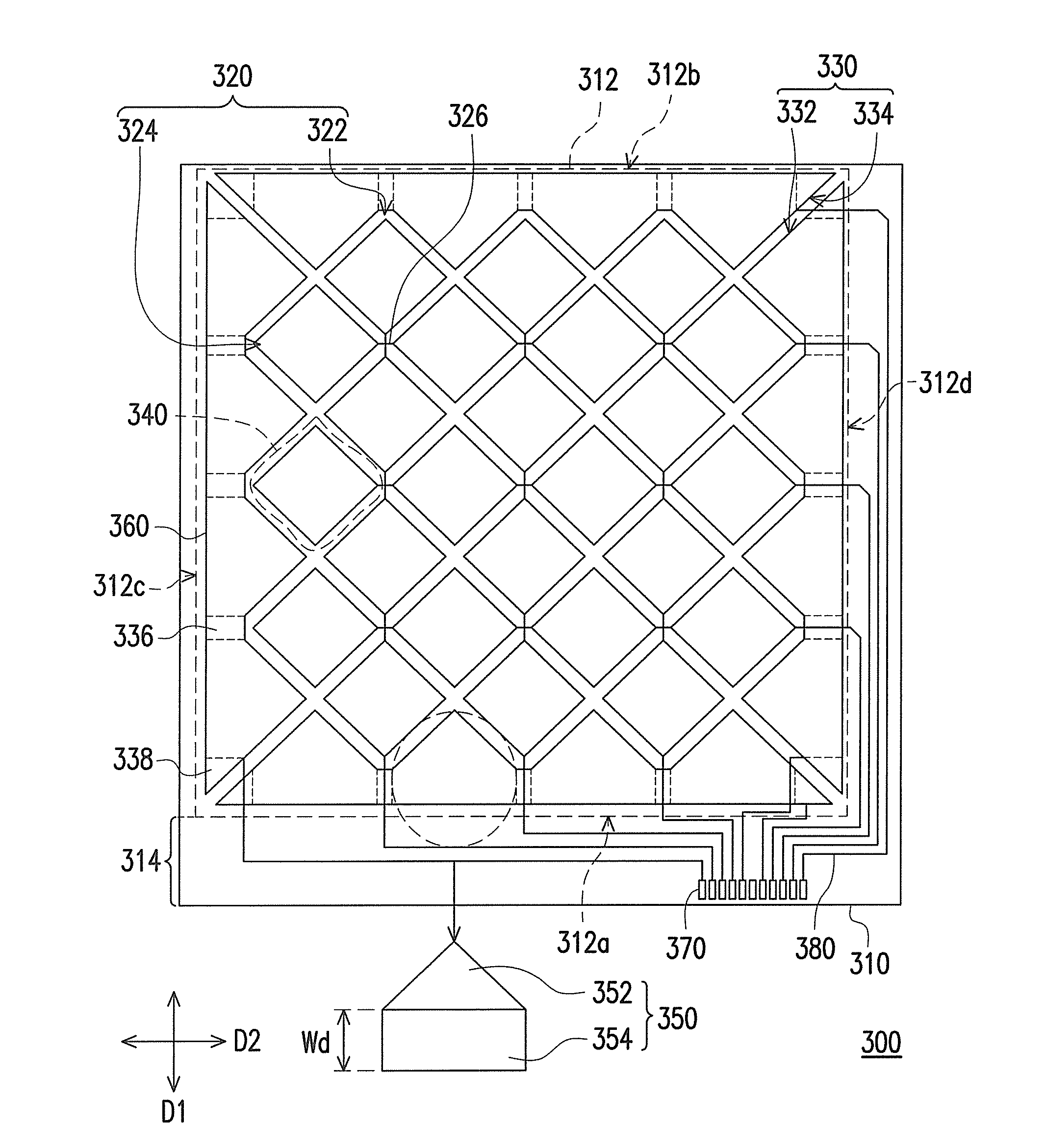 Touch display panel and touch substrate