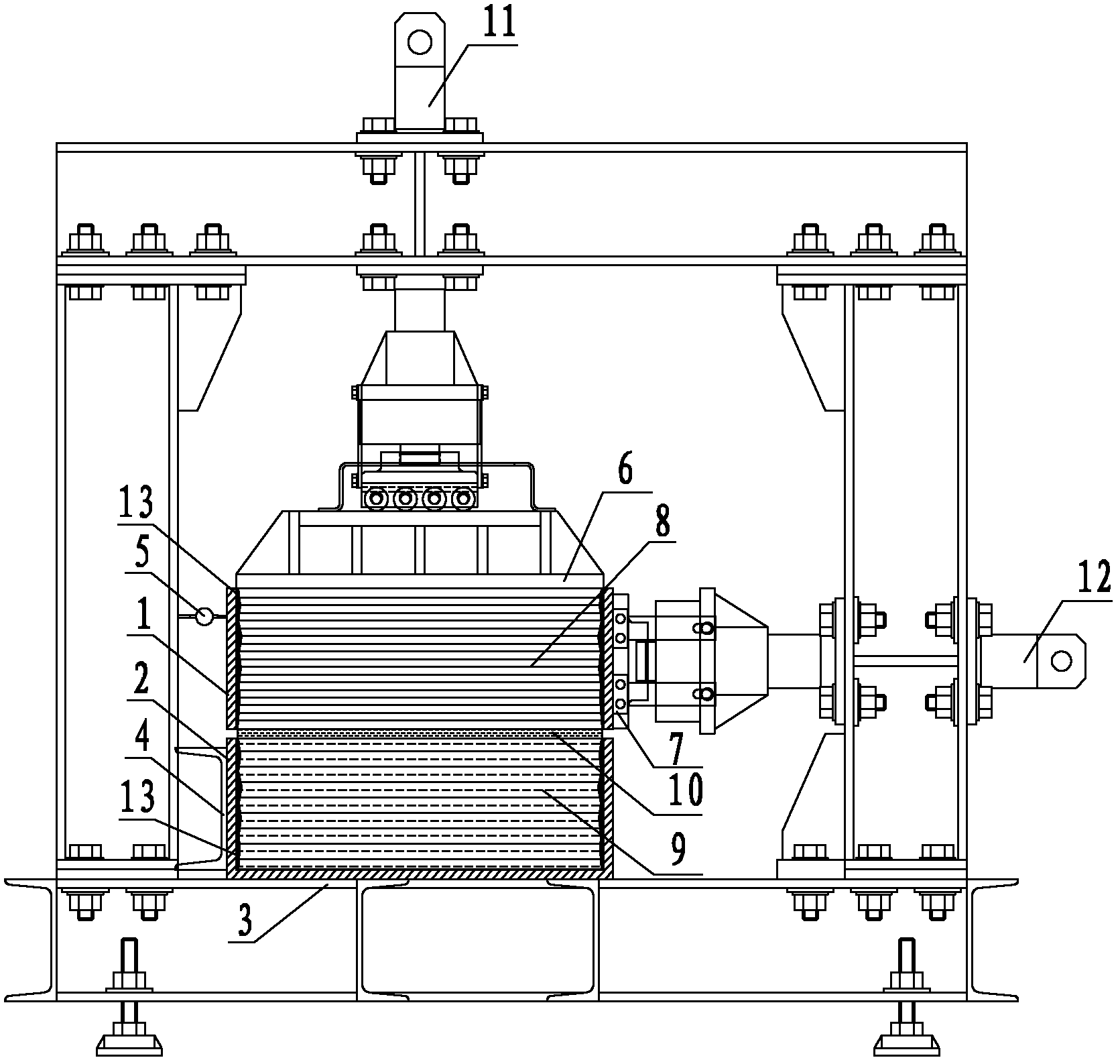 Rock landslip waterpower starting indoor simulation test method