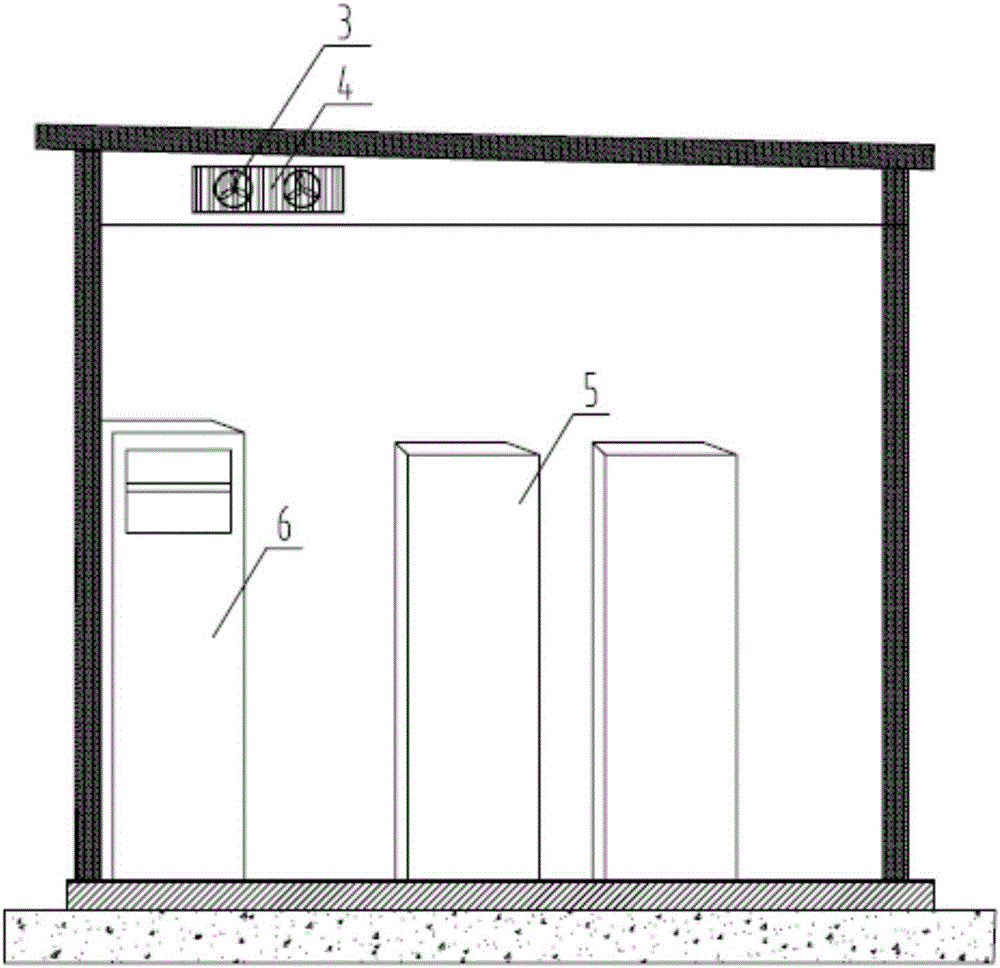 Circulating heat conduction type energy-saving and environment-friendly machine room