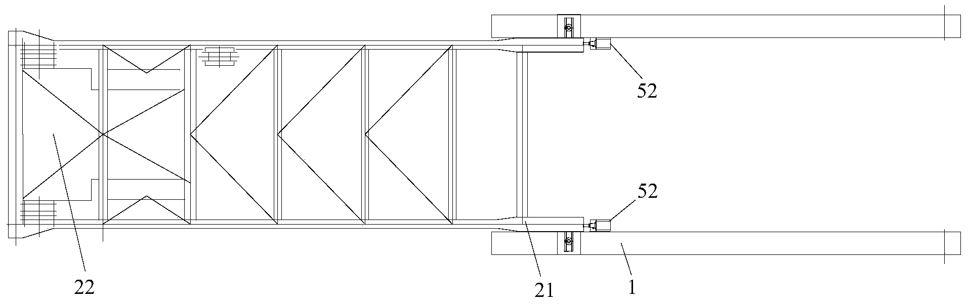 Ship loader pitching hinge point bearing replacement method