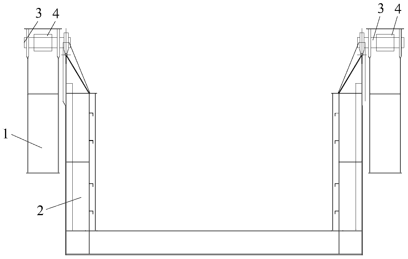 Ship loader pitching hinge point bearing replacement method