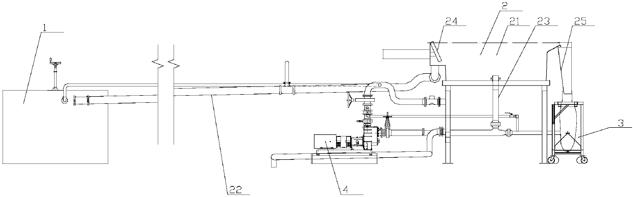 Paint slag treatment device