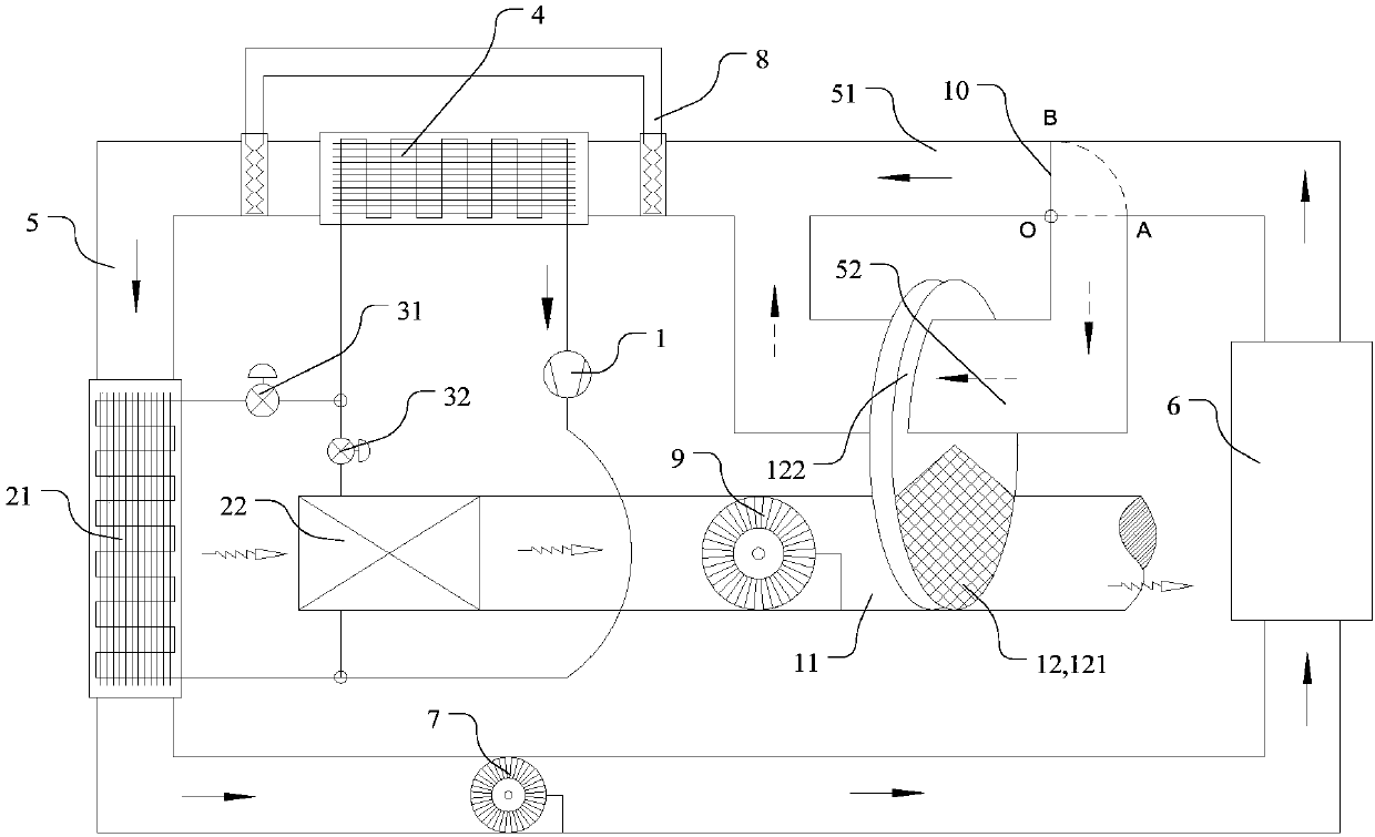 Heat pump drying system and control method thereof