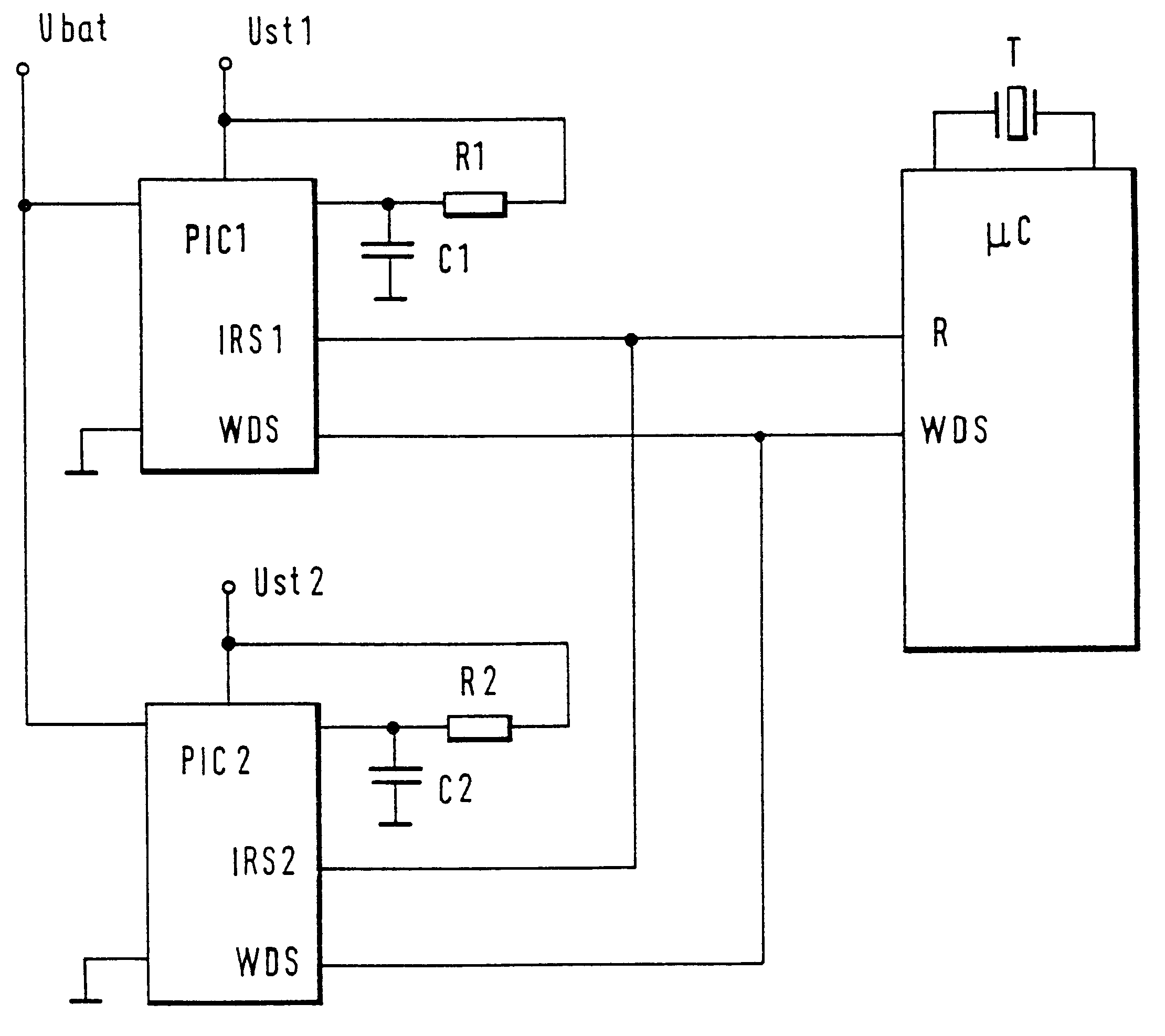 Method and device for synchronizing and testing a processor and a monitoring circuit