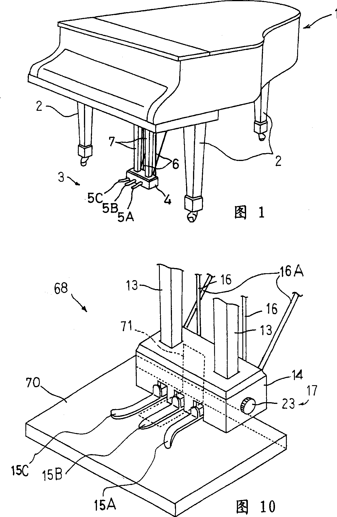 Keyobard musical instrument with highly controllable pedal