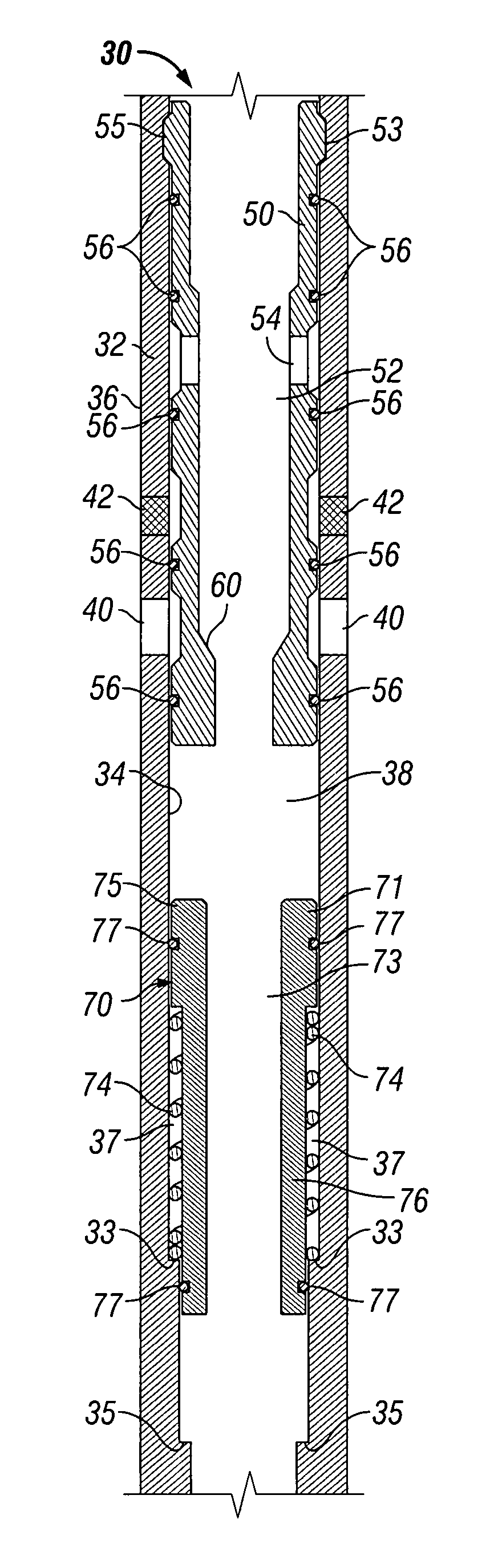 Interventionless multi-position frac tool