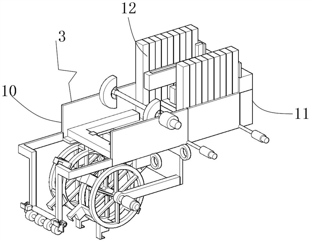 A water utilization u-shaped groove circular tiling installation device