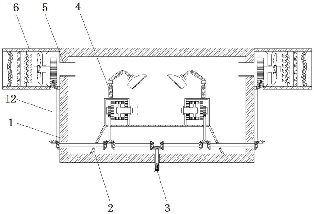 Spraying device used in scanning probe production system