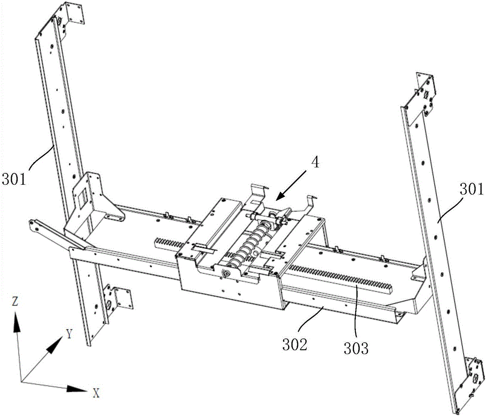 Load transferring type automatic meal taking and discharging mechanical device