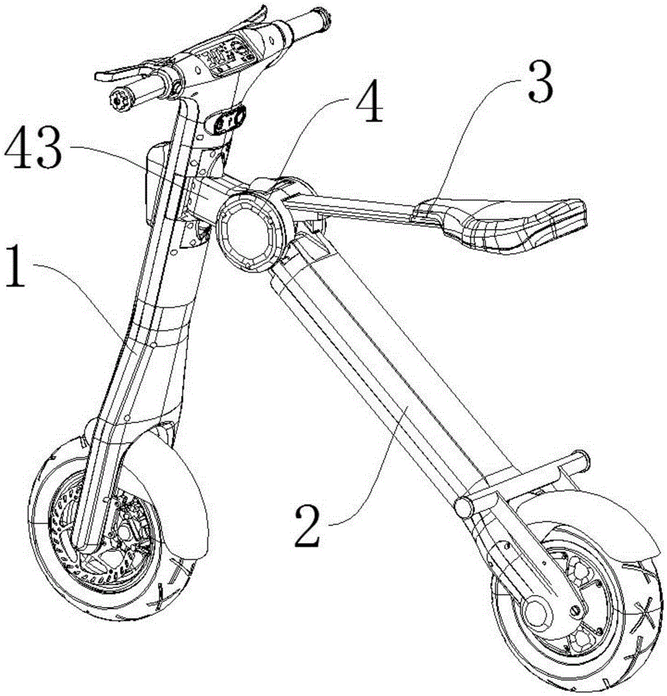 Portable folding electric vehicle