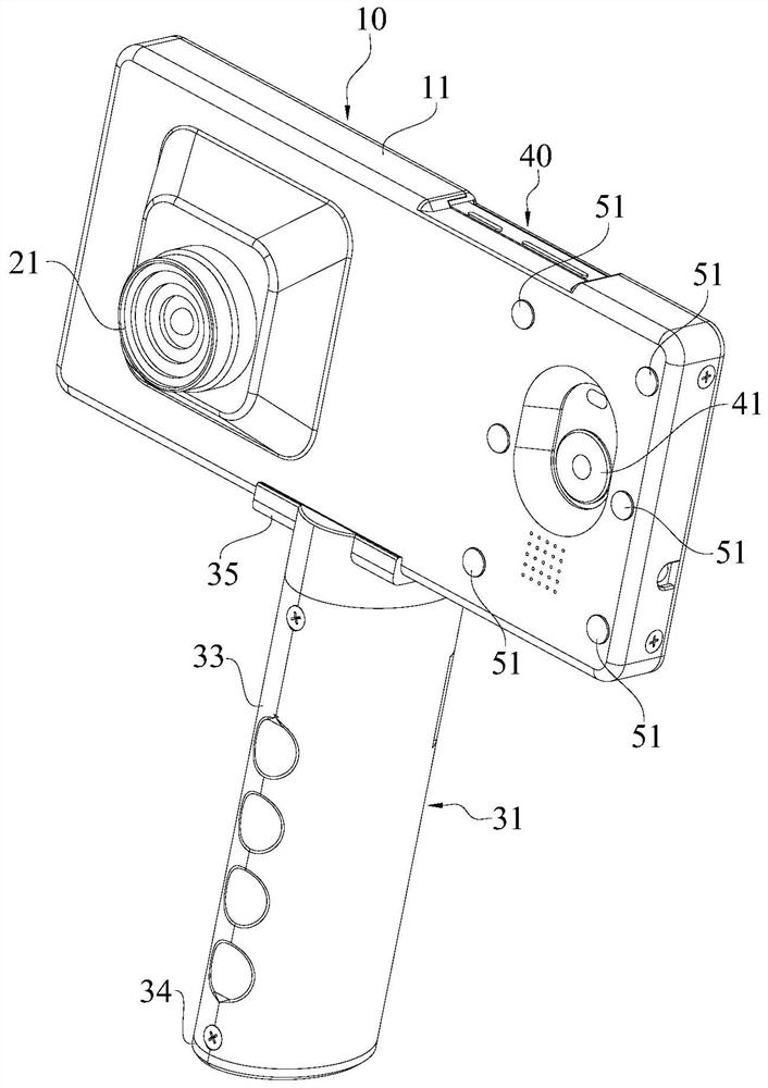 Both eye imaging detection device and detection method