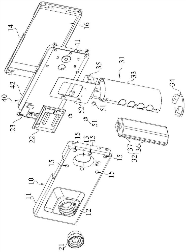 Both eye imaging detection device and detection method