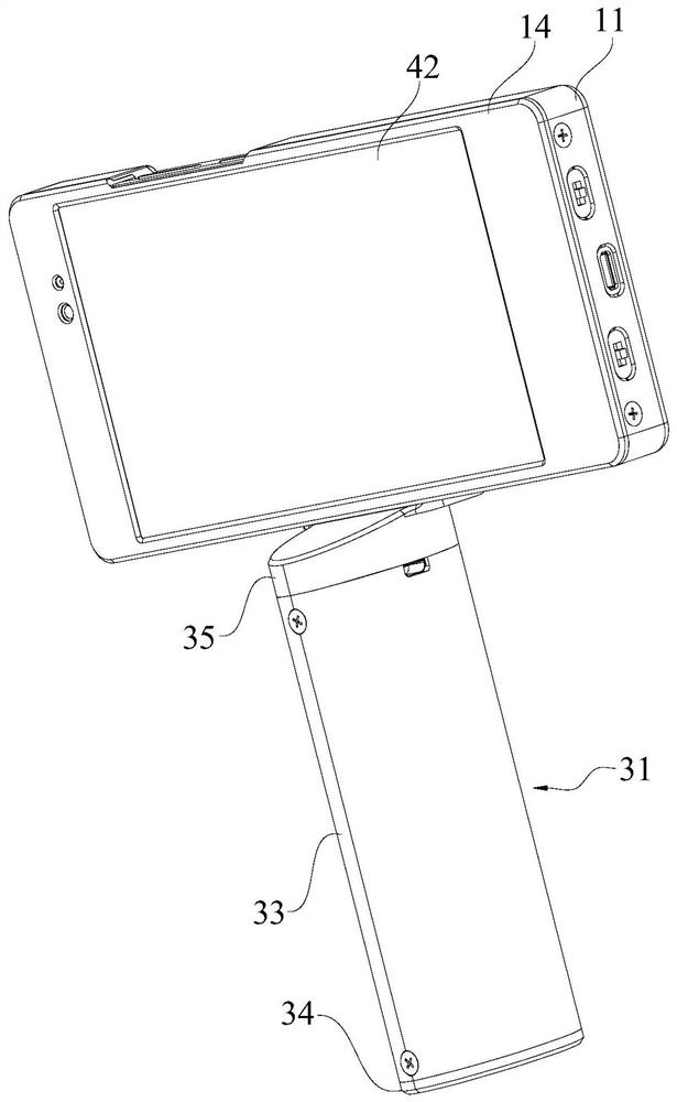 Both eye imaging detection device and detection method