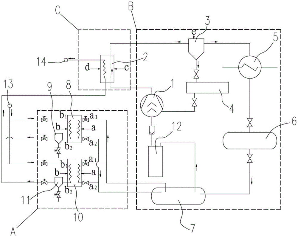 Device system for voc removal using low temperature condensation method