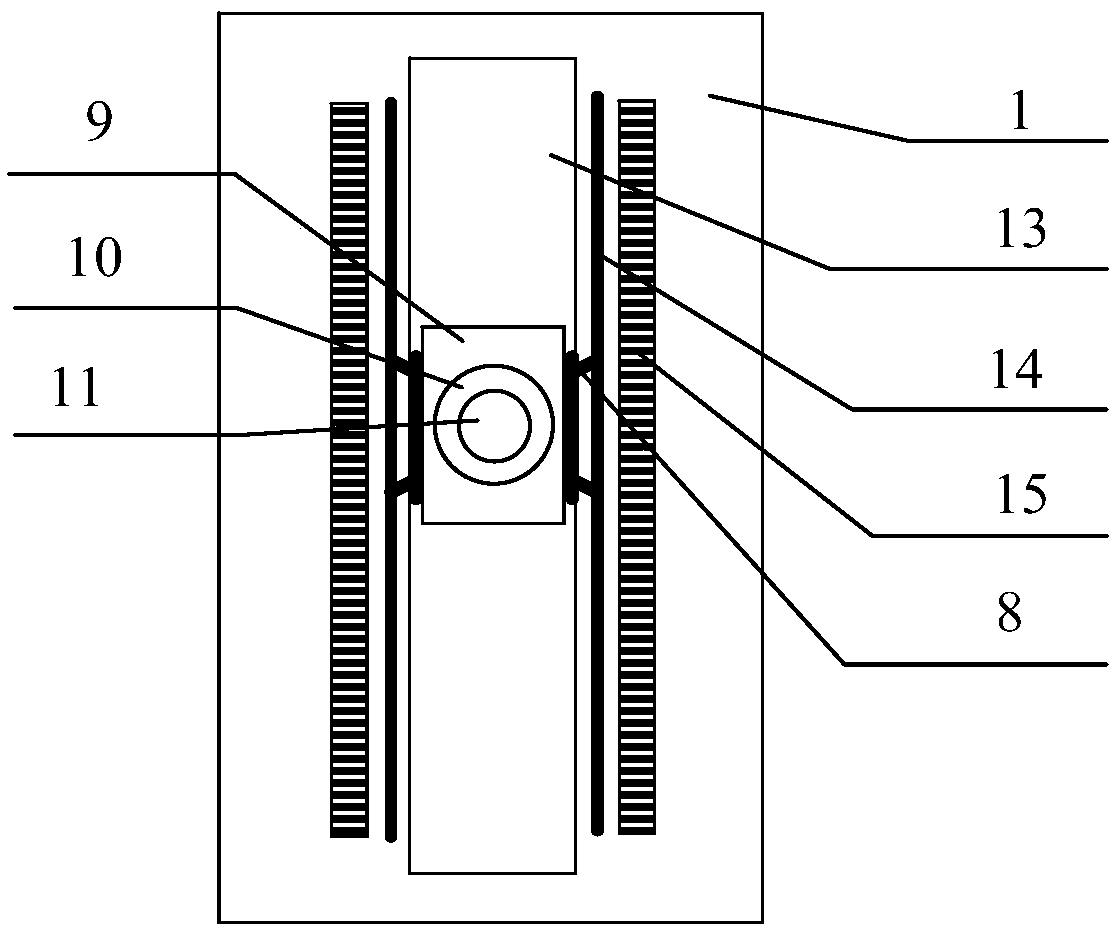 Workpiece welding seam search device