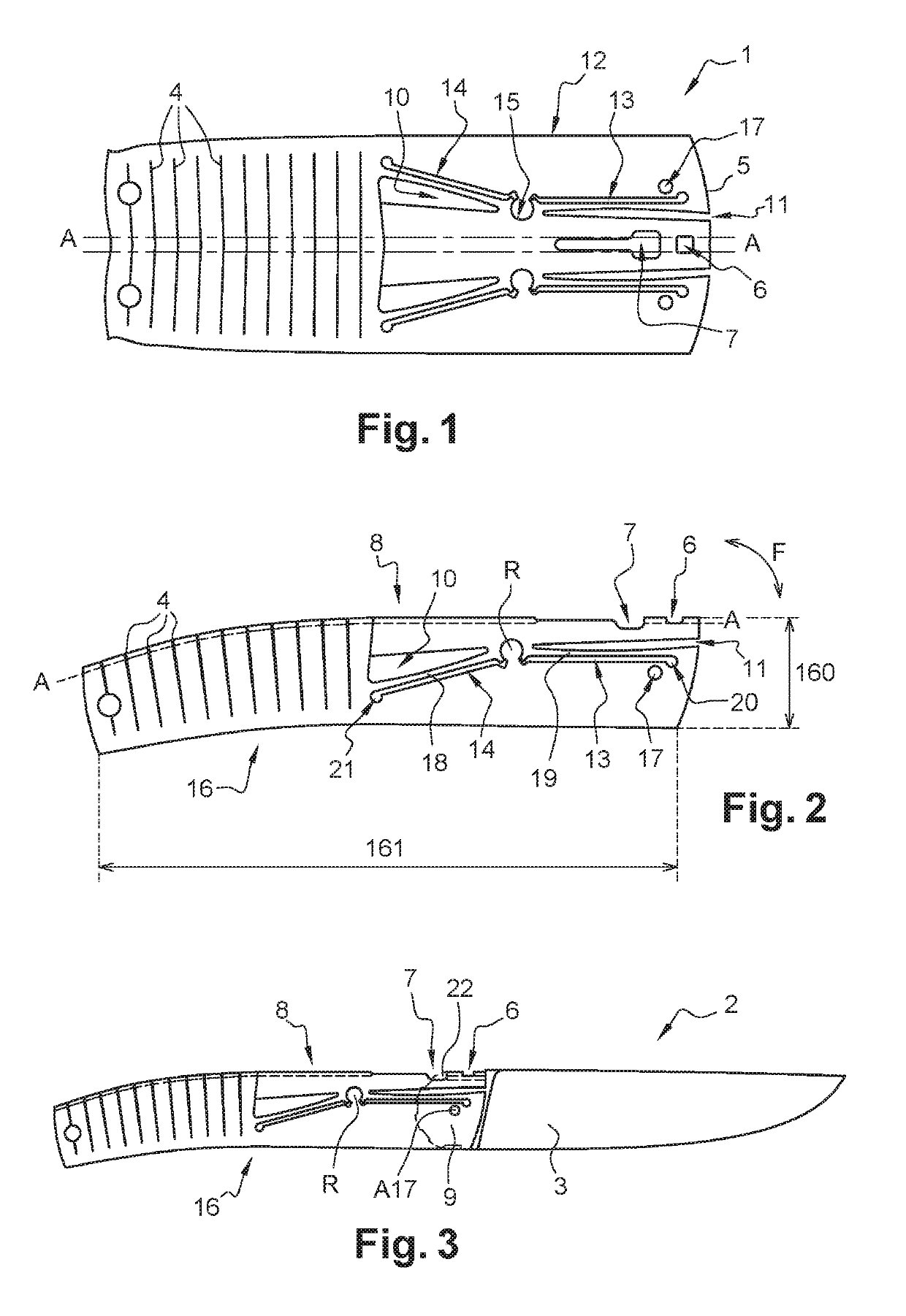 Tool equipped with a locking device in at least one position of a mobile portion of the tool