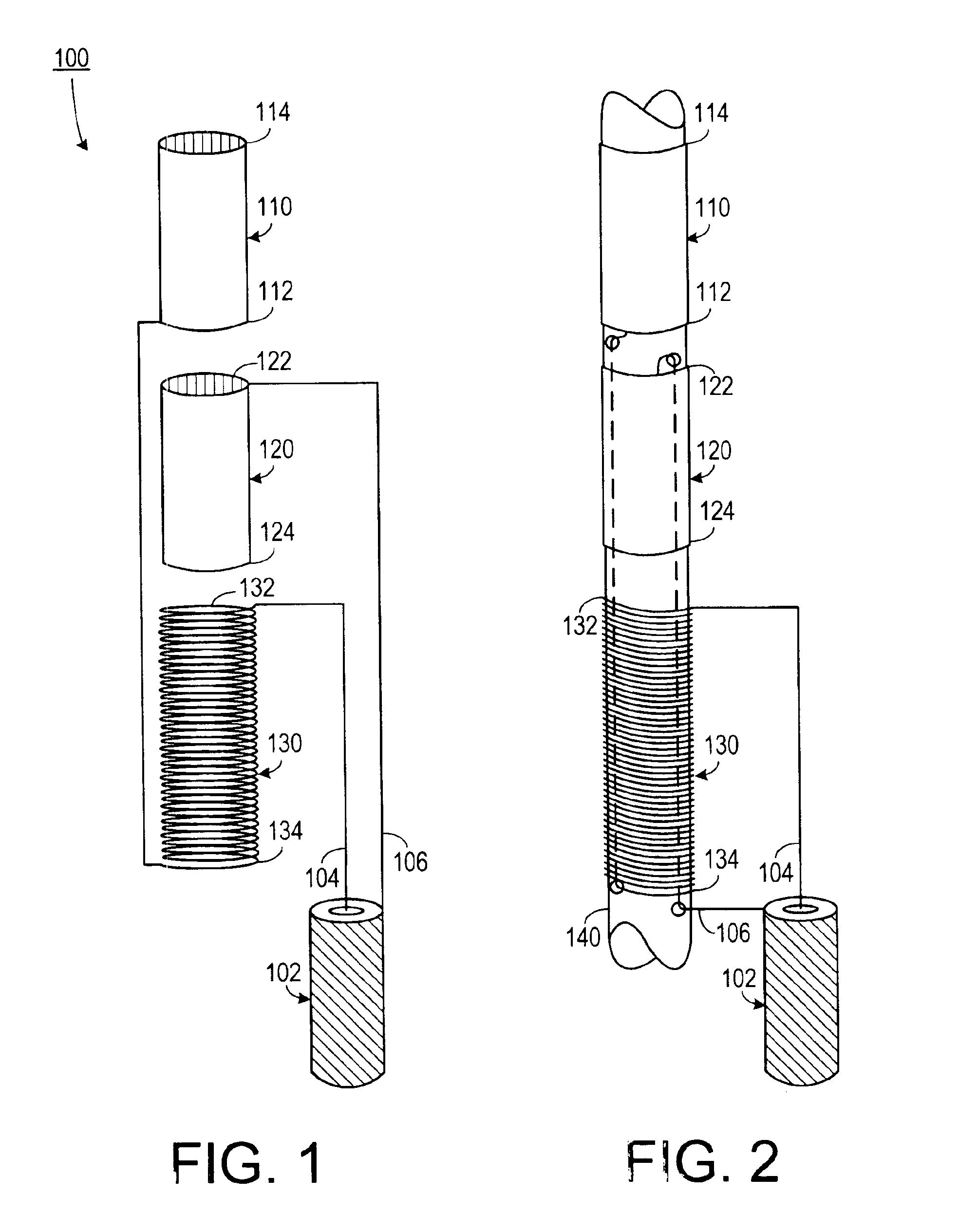 Coaxial inductor and dipole EH antenna