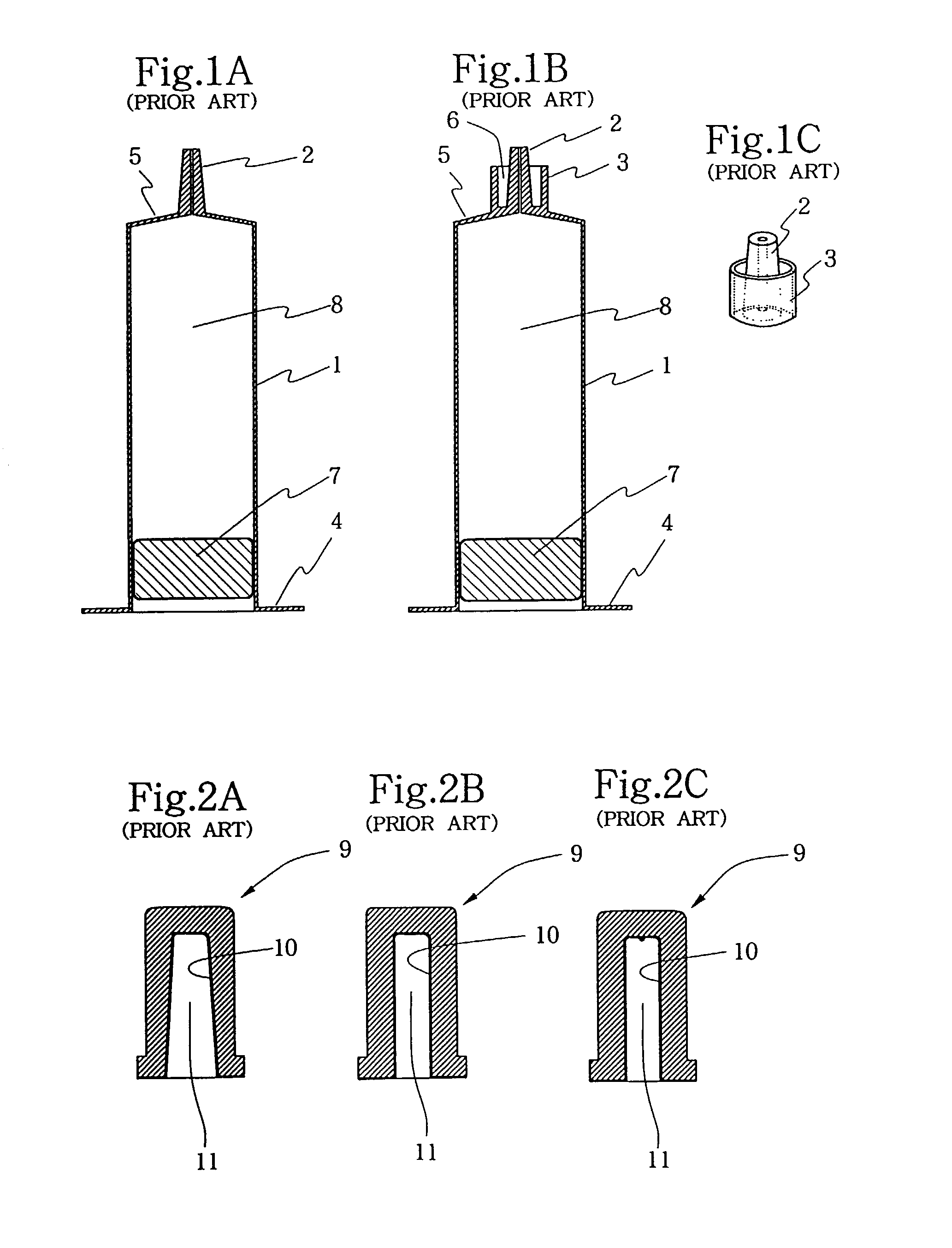 Sealing rubber closure for syringe/container