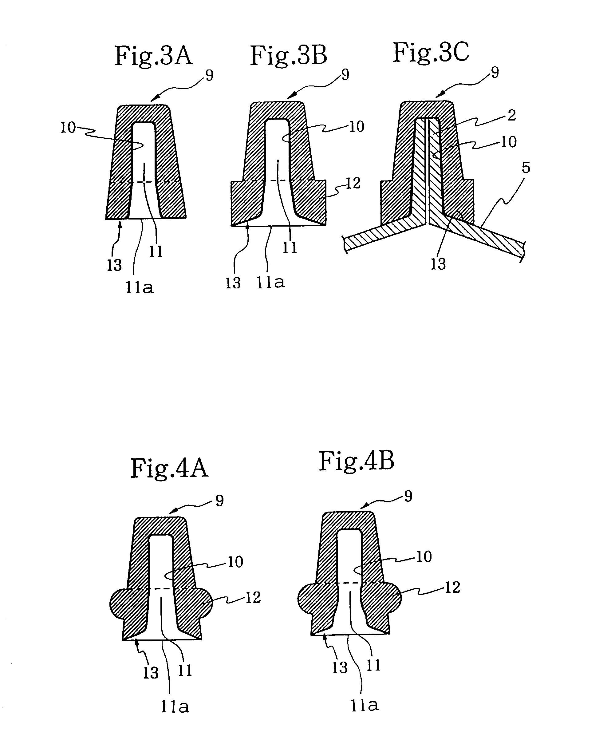 Sealing rubber closure for syringe/container