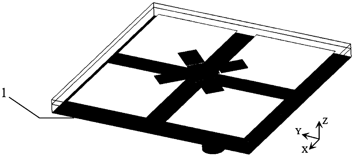 Polarization reconfigurable method based on metasurface antenna