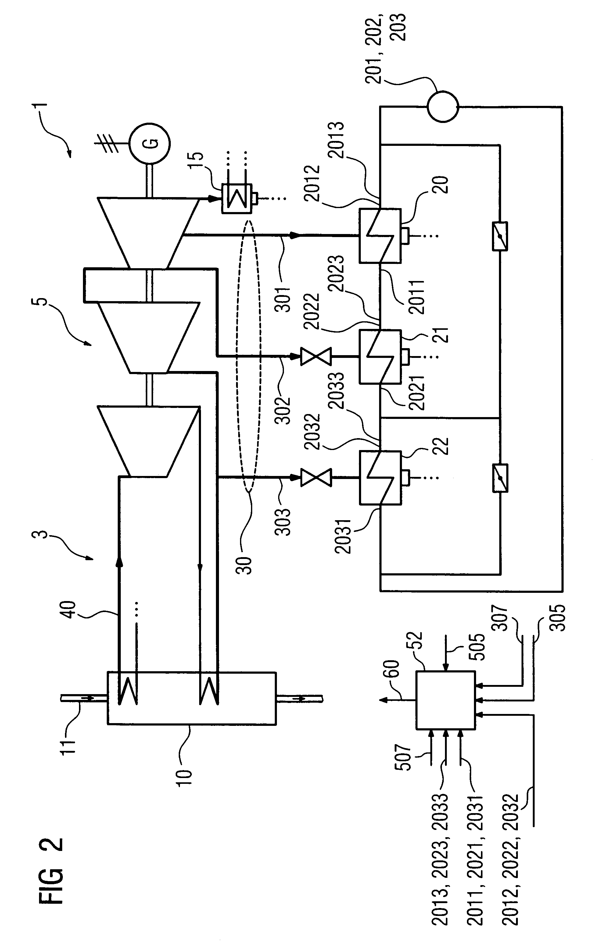 Method and device for regulating the power output of a combined-cycle power station