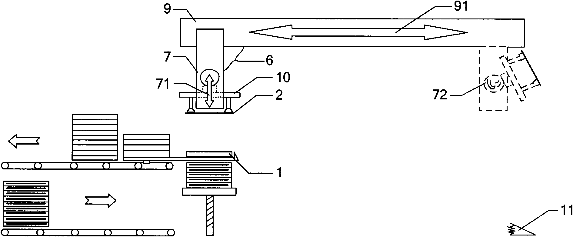 Liquid crystal panel shift apparatus and method