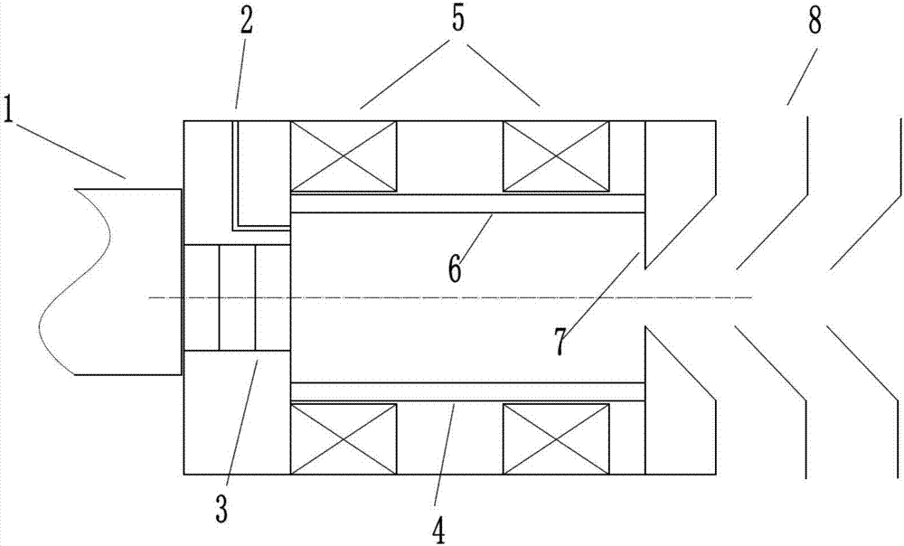 System used for improving hydrogen molecule ion ratio in ECR ion source and method thereof