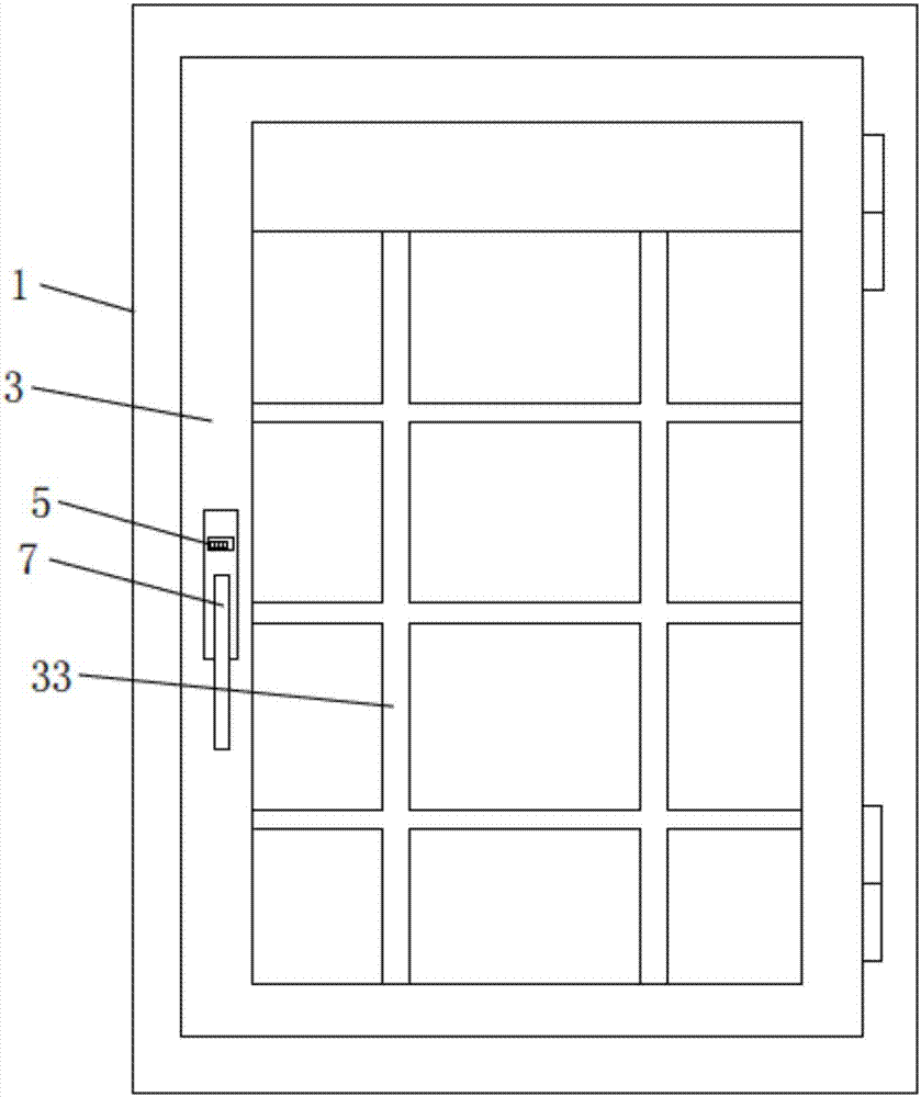 Multifunctional wall window with coded lock