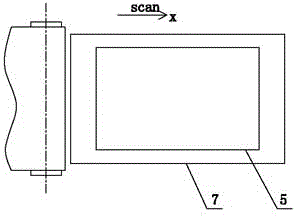 Glass surface defect enhancement device and detection method thereof