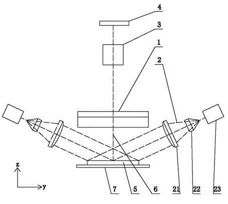 Glass surface defect enhancement device and detection method thereof