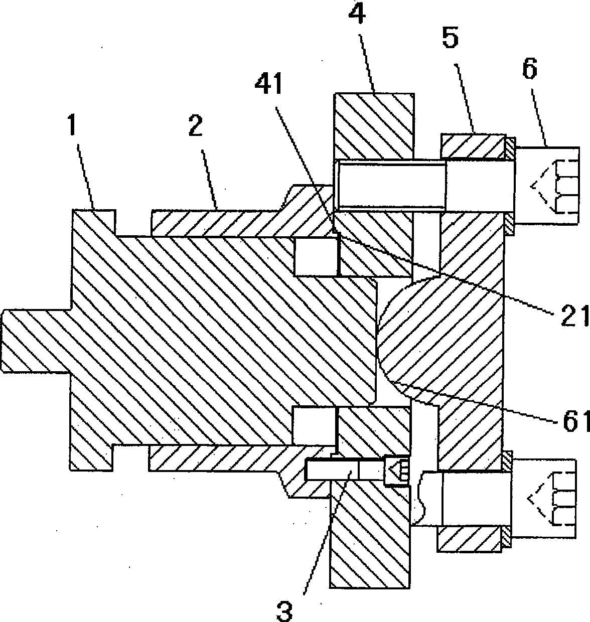 Transistor tube valve with force top pressing structure