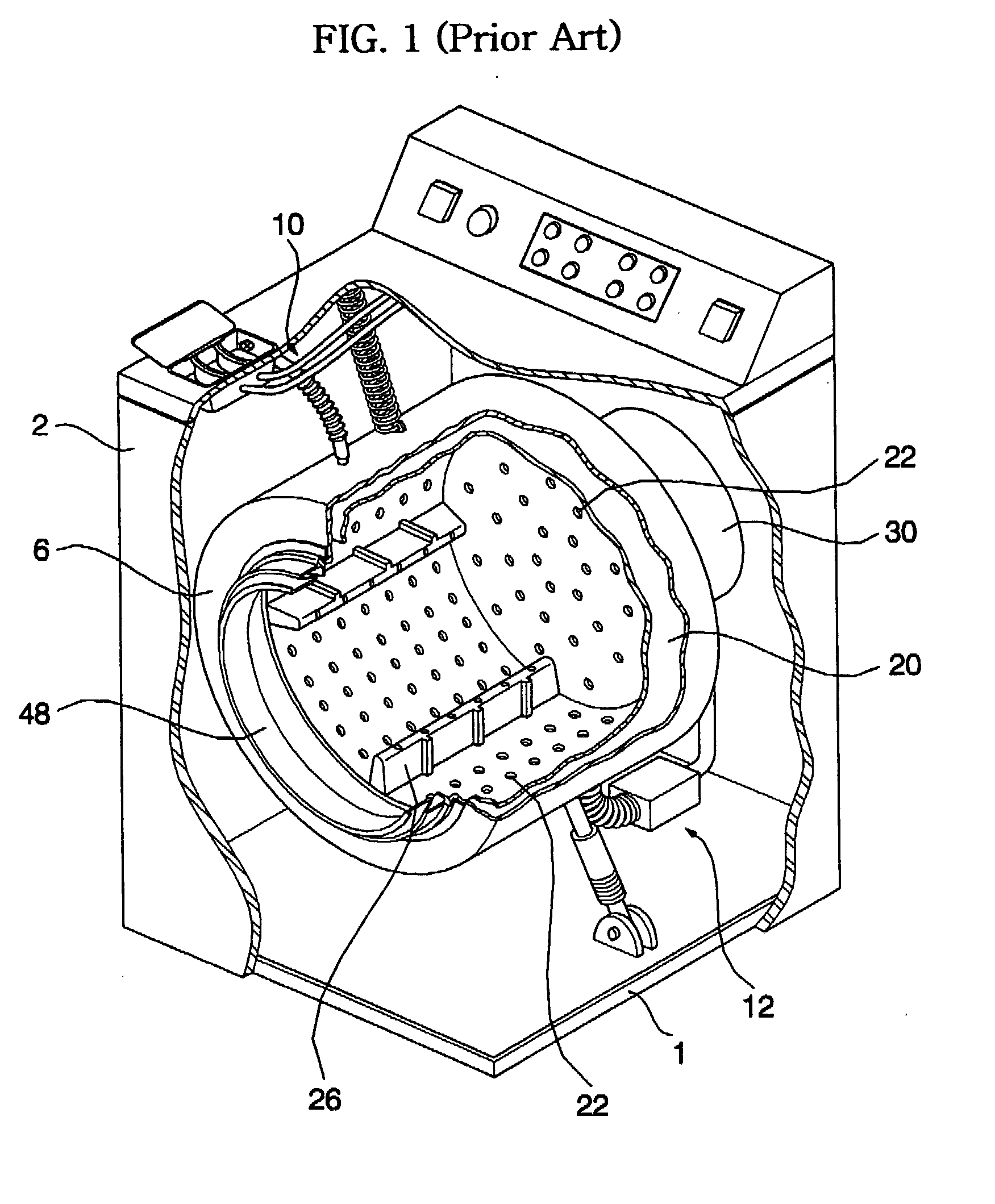 Spray type drum washing machine