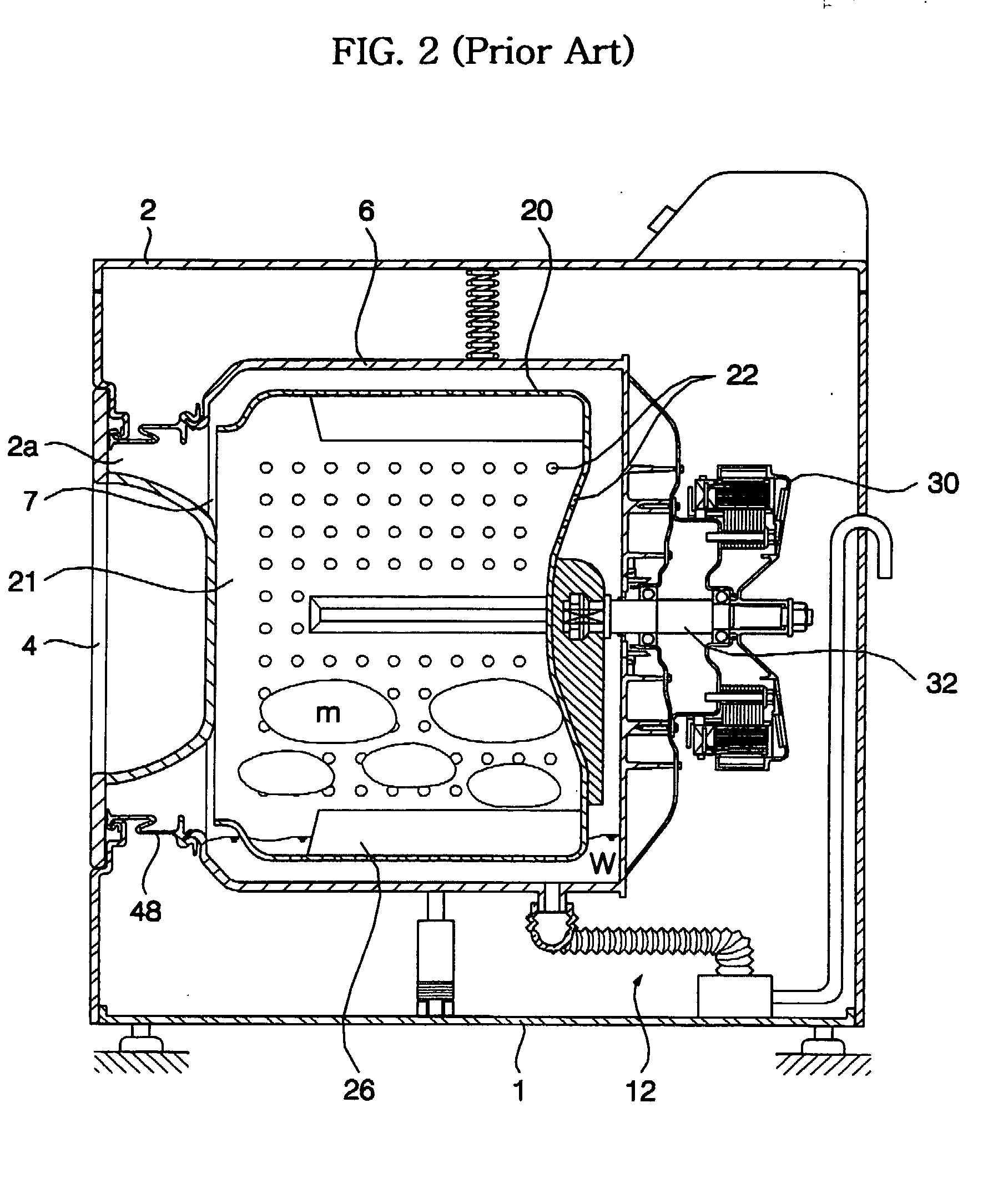 Spray type drum washing machine