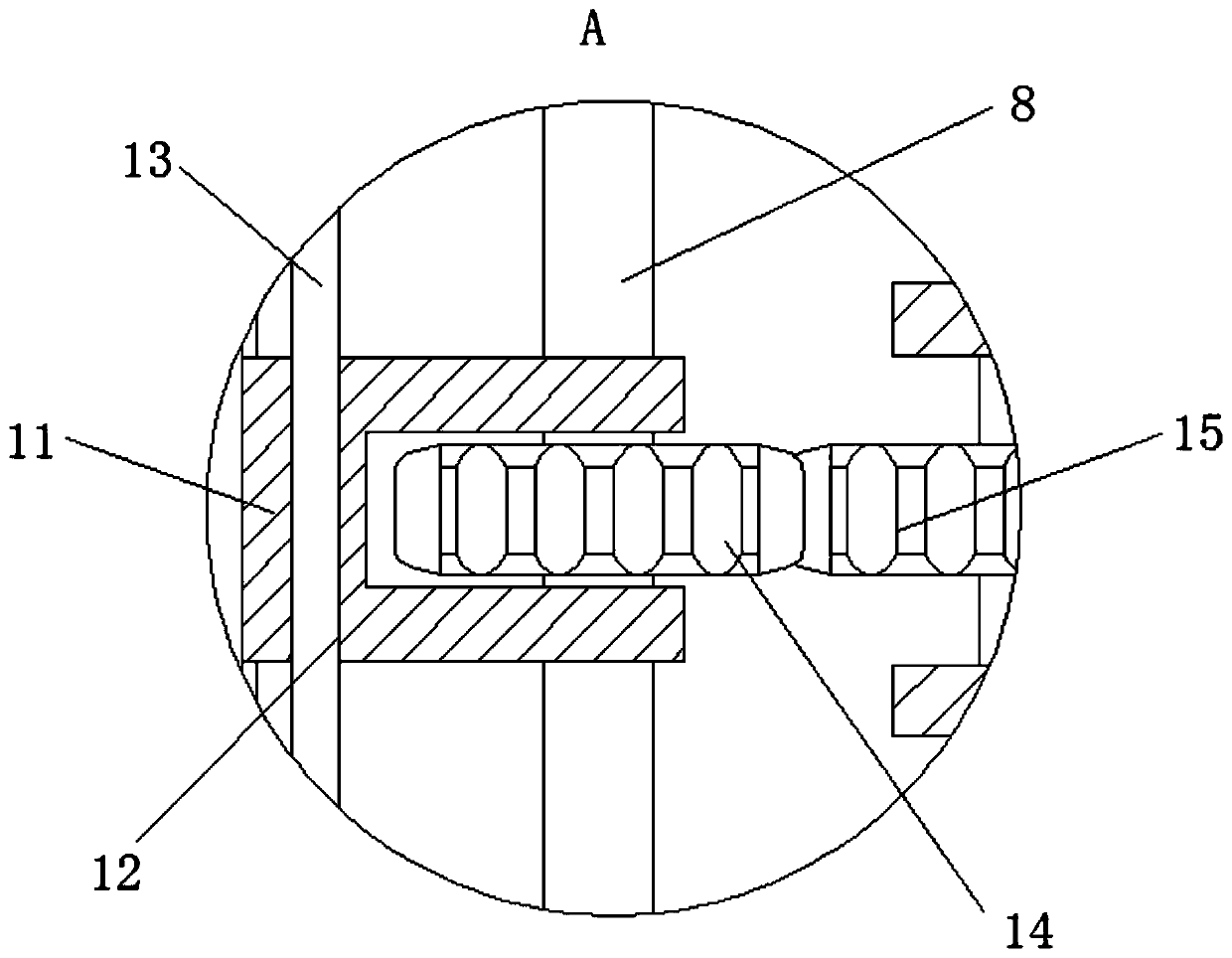 Expandable power distribution cabinet utilizing pulley lifting principle