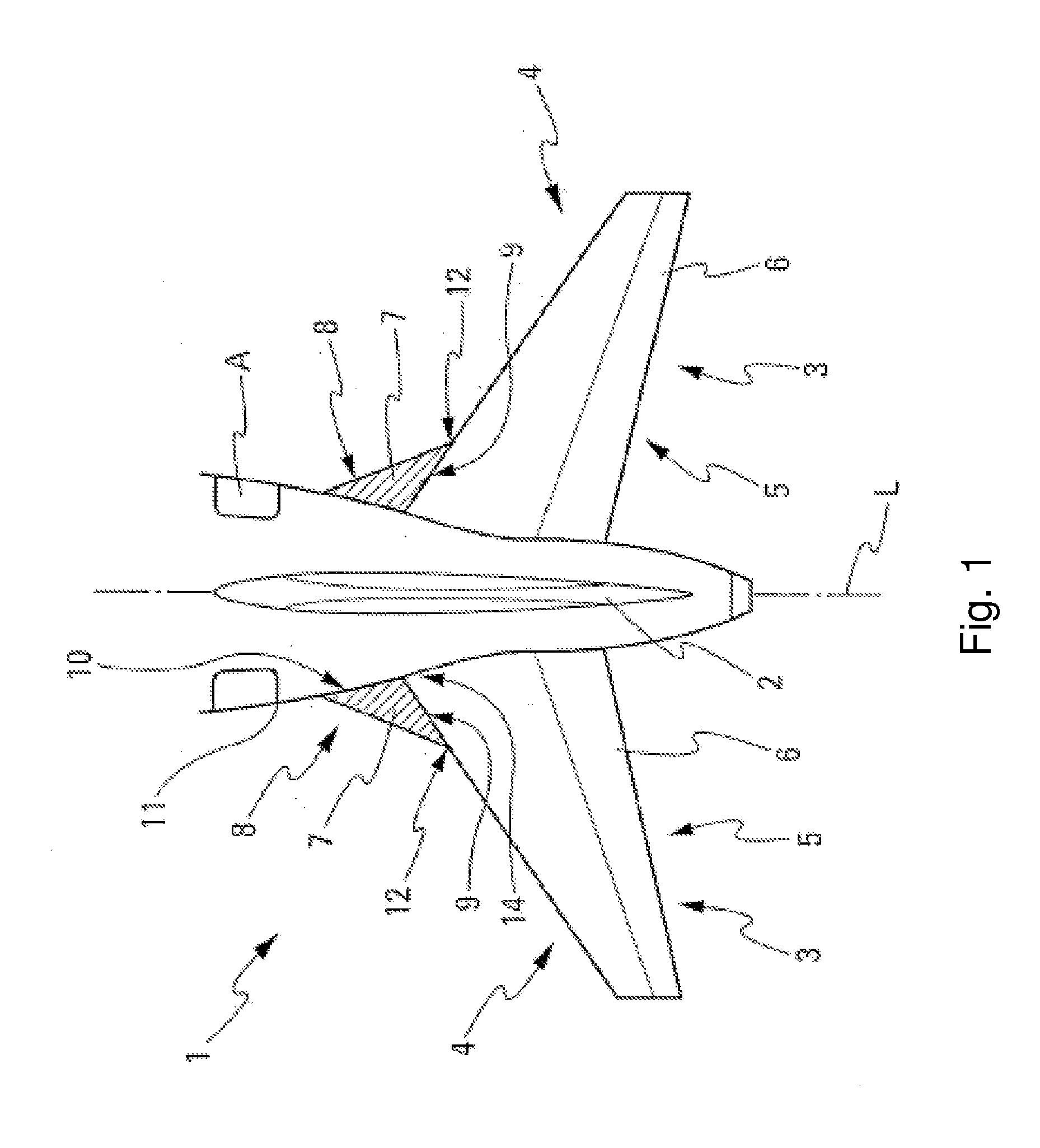 Aircraft horizontal stabiliser fitted with leading-edge strake