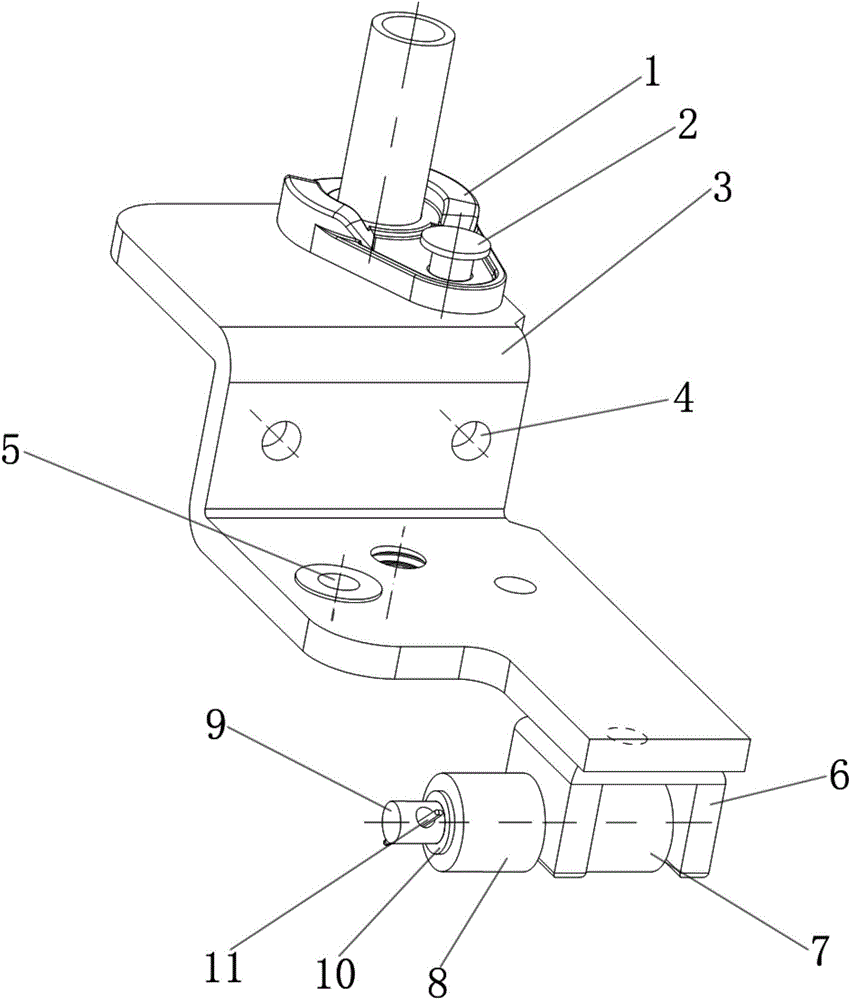 Refrigerator universal bottom hinge and refrigerator with same