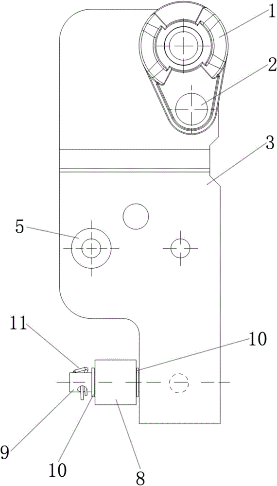 Refrigerator universal bottom hinge and refrigerator with same