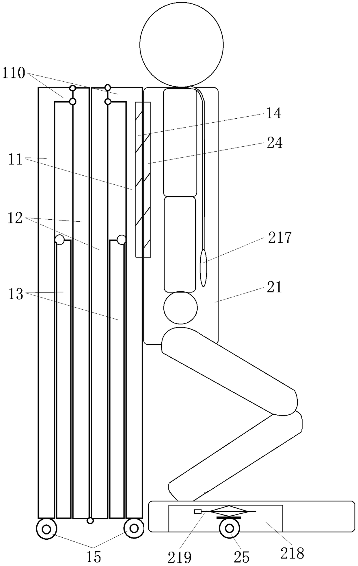 Intelligent system for performing diagnosis and treatment by robot doctor and working method thereof