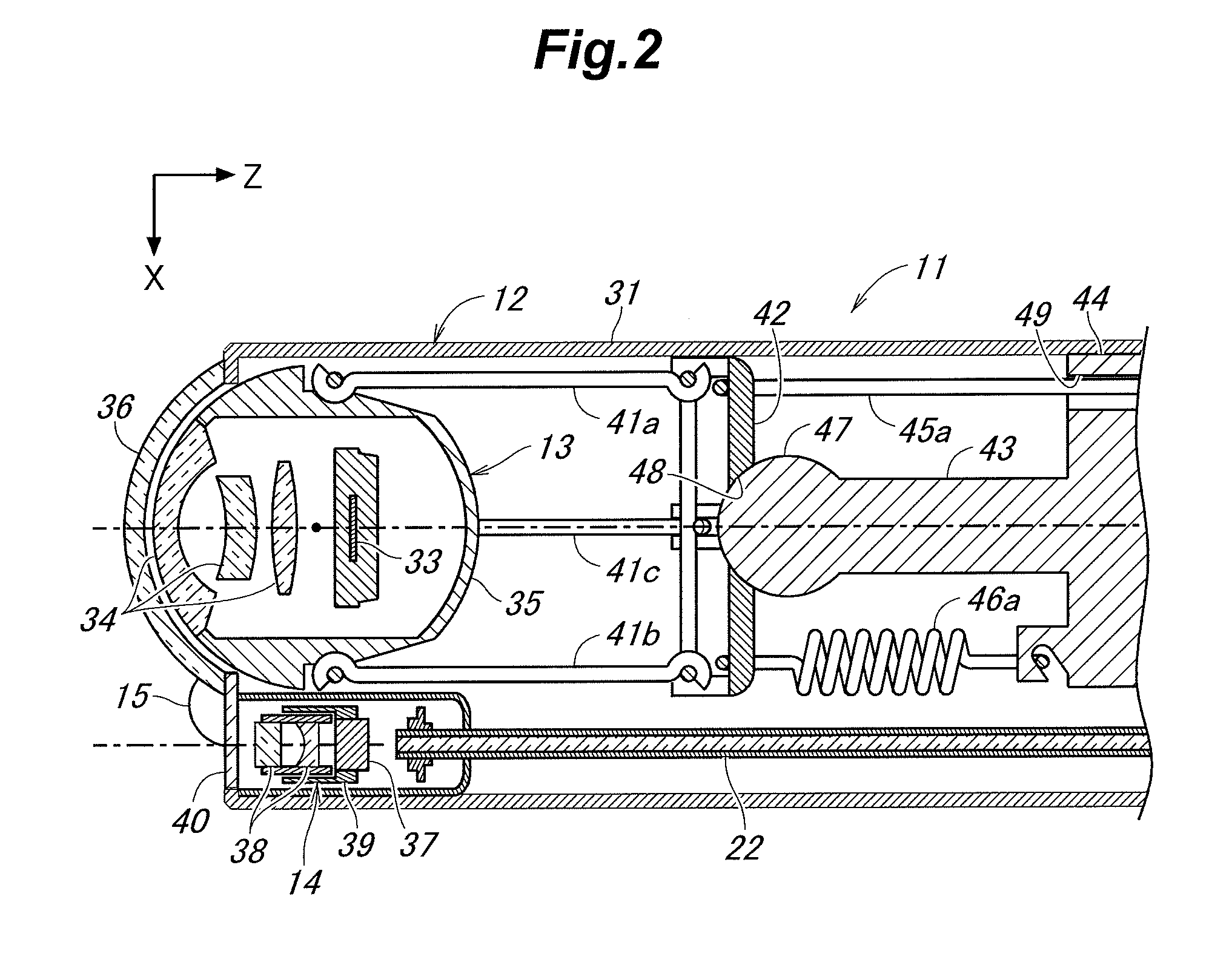 Endoscope and endoscope system including same